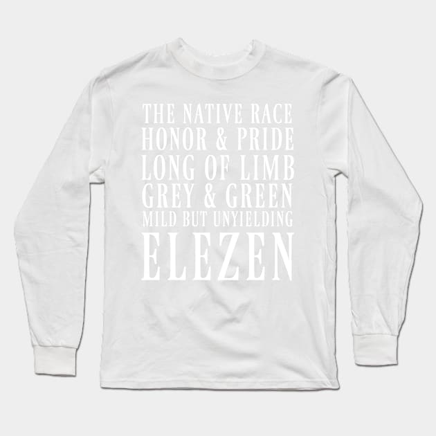 Elezen Long Sleeve T-Shirt by snitts